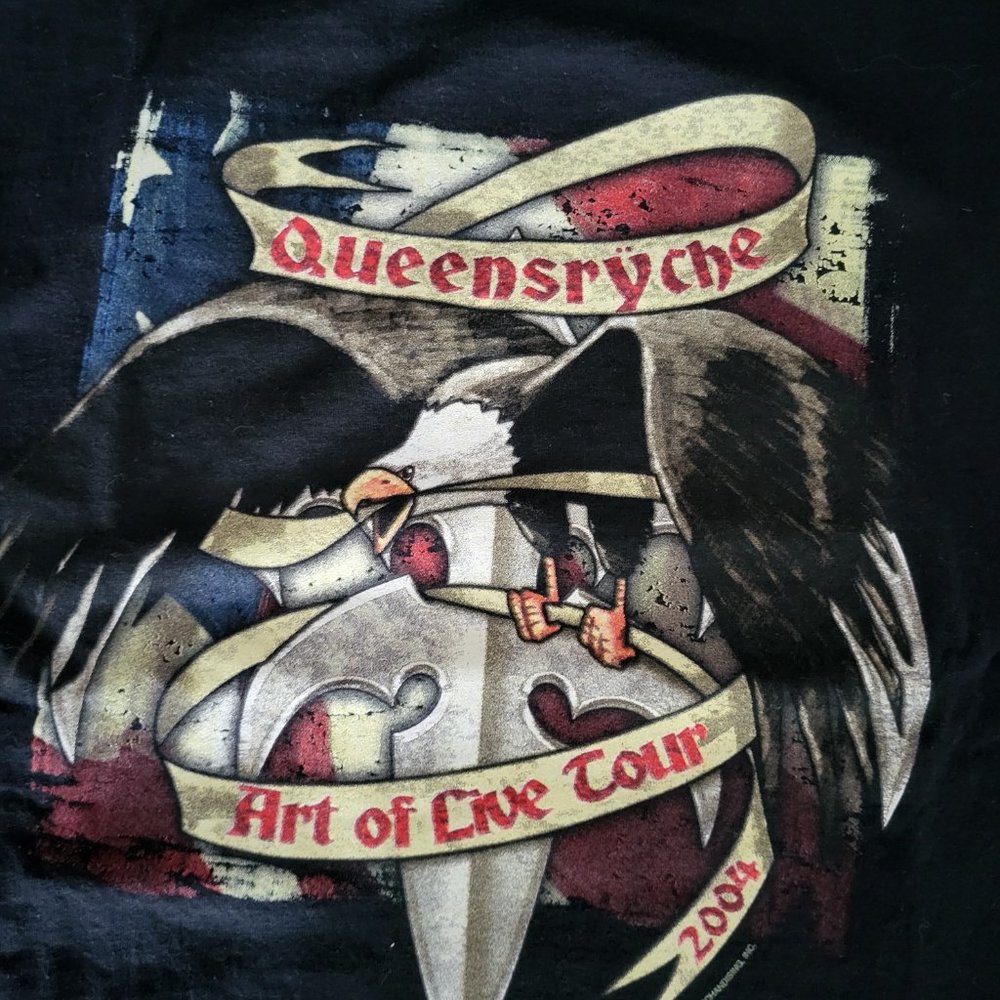 Vintage Queensryche "Art of Live" World Tour 2004 Concert T Shirt Men's Medium